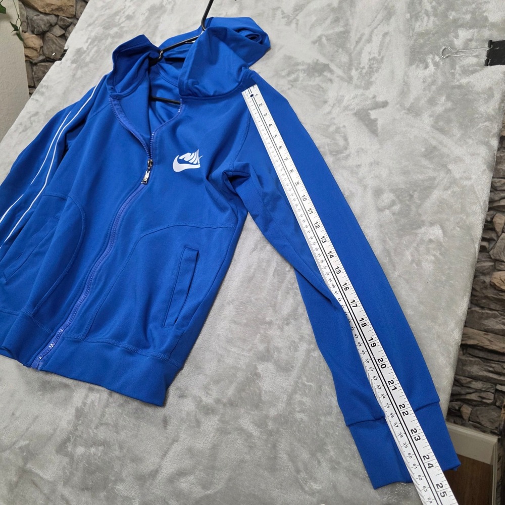 Nike Full Zip‎ Hoodie Womens Size S Blue Fair Condition Sportswear Track Jacket - Picture 5 of 12